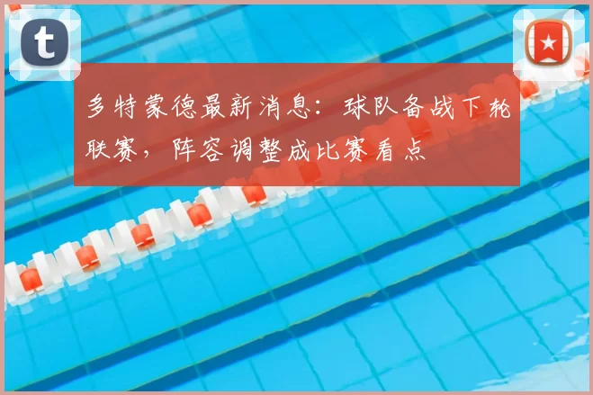 多特蒙德最新消息：球队备战下轮联赛，阵容调整成比赛看点