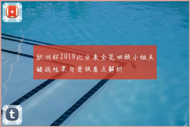 欧洲杯2018比分表全览回顾小组关键战结果与晋级看点解析